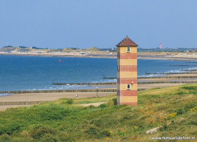 ansichtkaart vuurtoren Dishoek - Kaapduinen - 't Lage Licht