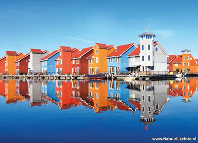 Ansichtkaart Reitdiep haven in Groningen