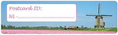 Postcard ID stickers - 6x molen