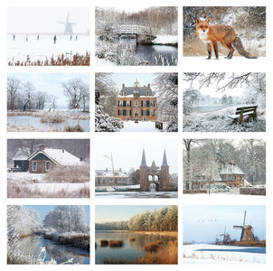 Winter kaarten | 12 winterse ansichtkaarten