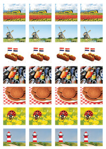 Nederland stickervel voor Postcrossing