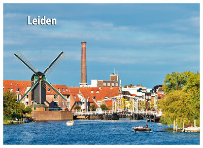 ansichtkaart Leiden - molen de Put