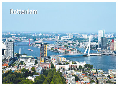 Ansichtkaart Rotterdam Skyline - Postkaart Rotterdam - Ansichtkaarten Rotterdam