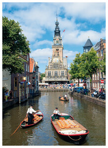 Ansichtkaarten Alkmaar| kaasmarkt met de waag kaart