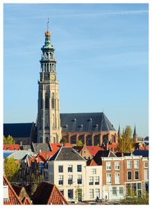 ansichtkaart abdijtoren de Lange Jan - Middelburg