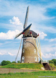 ansichtkaart heimolen in Sint Hubert