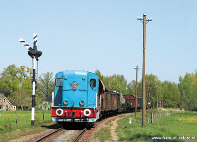 ansichtkaart diesel-elektrische locomotief NS 2412