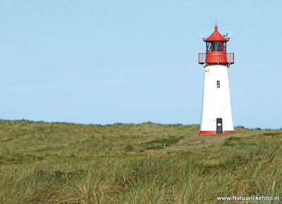 ansichtkaart vuurtoren List west Sylt