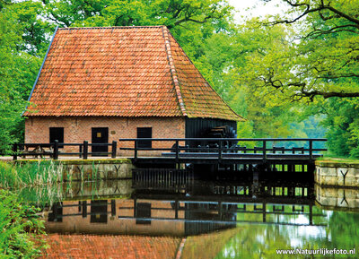 ansichtkaart watermolen de Noordmolen in Ambt-Delden