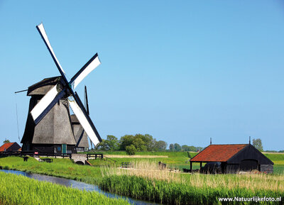 ansichtkaart museum molen in Schermerhorn