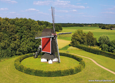 ansichtkaart molen Den Evert in Someren